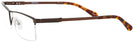 Rectangle Matte Copper LZ-40 Single Vision Full Frame View #3