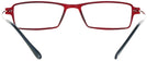 Rectangle Matte Crimson Lite Tec 1 Single Vision Half Frame View #4