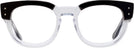 Square Black On Transparent Ray-Ban 0298V Single Vision Full Frame View #2