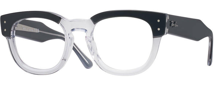 Square Black On Transparent Ray-Ban 0298V Single Vision Full Frame View #1
