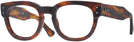 Square Striped Havana Ray-Ban 0298V Single Vision Full Frame View #1