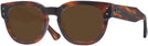 Square Striped Havana Ray-Ban 0298V Progressive Reading Sunglasses View #1