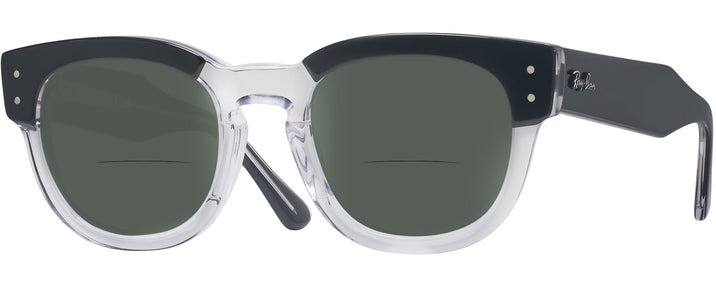 Square Black On Transparent Ray-Ban 0298V Bifocal Reading Sunglasses View #1