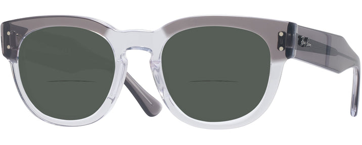 Square Grey On Transparent Ray-Ban 0298V Bifocal Reading Sunglasses View #1