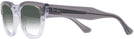 Square Grey On Transparent Ray-Ban 0298V w/ Gradient Bifocal Reading Sunglasses View #3