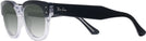 Square Black On Transparent Ray-Ban 0298V w/ Gradient Progressive Reading Sunglasses View #3