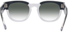 Square Black On Transparent Ray-Ban 0298V w/ Gradient Progressive Reading Sunglasses View #4