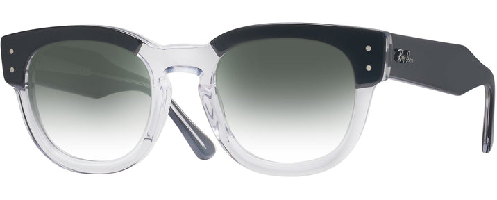 Square Black On Transparent Ray-Ban 0298V w/ Gradient Progressive Reading Sunglasses View #1