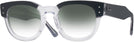 Square Black On Transparent Ray-Ban 0298V w/ Gradient Progressive Reading Sunglasses View #1