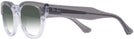 Square Grey On Transparent Ray-Ban 0298V w/ Gradient Progressive Reading Sunglasses View #3