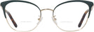 Square Shiny Light Gold Tory Burch 1076 Bifocal View #2