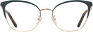 Square Shiny Light Gold Tory Burch 1076 Progressive No-Lines View #2