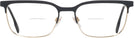 Square Black Gold Burberry 1375 Bifocal View #2