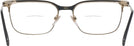 Square Black Gold Burberry 1375 Bifocal View #4