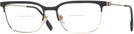 Square Black Gold Burberry 1375 Bifocal View #1