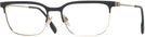 Square Black Gold Burberry 1375 Progressive No-Lines View #1