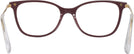 Square Burgundy Swarovski 2010 Single Vision Full Frame View #4