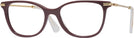 Square Burgundy Swarovski 2010 Progressive No-Lines View #1