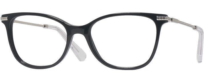 Square Black Swarovski 2010 Progressive No-Lines View #1