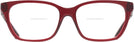 Rectangle TRANSPARENT RED Tory Burch 2107 Bifocal View #2
