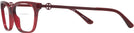 Rectangle TRANSPARENT RED Tory Burch 2107 Bifocal View #3