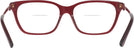 Rectangle TRANSPARENT RED Tory Burch 2107 Bifocal View #4