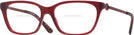 Rectangle TRANSPARENT RED Tory Burch 2107 Bifocal View #1