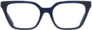 Rectangle Transparent Navy Tory Burch 2133U Single Vision Full Frame View #2