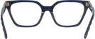 Rectangle Transparent Navy Tory Burch 2133U Single Vision Full Frame View #4