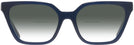 Rectangle Transparent Navy Tory Burch 2133U w/ Gradient Bifocal Reading Sunglasses View #2
