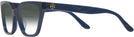 Rectangle Transparent Navy Tory Burch 2133U w/ Gradient Bifocal Reading Sunglasses View #3