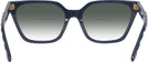Rectangle Transparent Navy Tory Burch 2133U w/ Gradient Bifocal Reading Sunglasses View #4