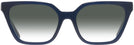 Rectangle Transparent Navy Tory Burch 2133U w/ Gradient Progressive No-Line Reading Sunglasses View #2