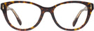 Square Dark Tortoise Tory Burch 2137U Progressive No-Lines View #2