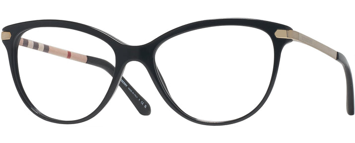 Square Black Burberry 2280 Progressive No-Lines View #1
