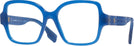 Square,Oversized Blue Burberry 2374 Single Vision Full Frame View #1