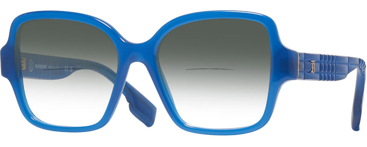 Square,Oversized Blue Burberry 2374 w/ Gradient Bifocal Reading Sunglasses View #1