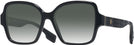 Square,Oversized Black Burberry 2374 w/ Gradient Progressive Reading Sunglasses View #1