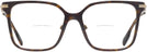 Square,Oversized Dark Havana Burberry 2376 Bifocal View #2