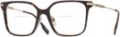 Square,Oversized Dark Havana Burberry 2376 Bifocal View #1