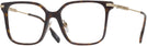 Square,Oversized Dark Havana Burberry 2376 Single Vision Full Frame View #1