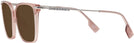 Square,Oversized Rose Burberry 2376 Progressive Reading Sunglasses View #3
