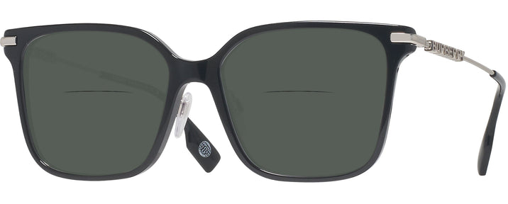 Square,Oversized Black Burberry 2376 Bifocal Reading Sunglasses View #1