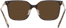 Square,Oversized Dark Havana Burberry 2376 Bifocal Reading Sunglasses View #4
