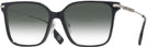 Square,Oversized Black Burberry 2376 w/ Gradient Bifocal Reading Sunglasses View #1