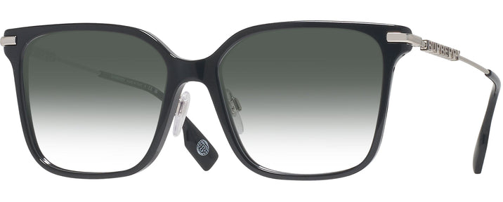 Square,Oversized Black Burberry 2376 w/ Gradient Progressive Reading Sunglasses View #1