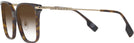 Square,Oversized Dark Havana Burberry 2376 w/ Gradient Progressive Reading Sunglasses View #3