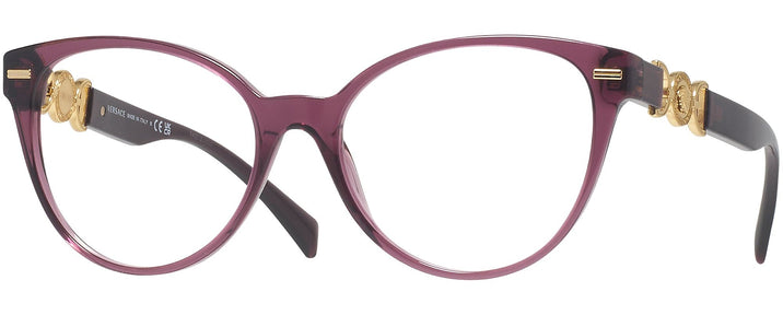  Transparent Violet Versace 3334L Progressive No-Lines View #1