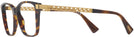 Rectangle Havana Versace 3340U Single Vision Full Frame View #3