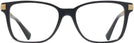 Rectangle Black Versace 3340U Single Vision Full Frame View #2
